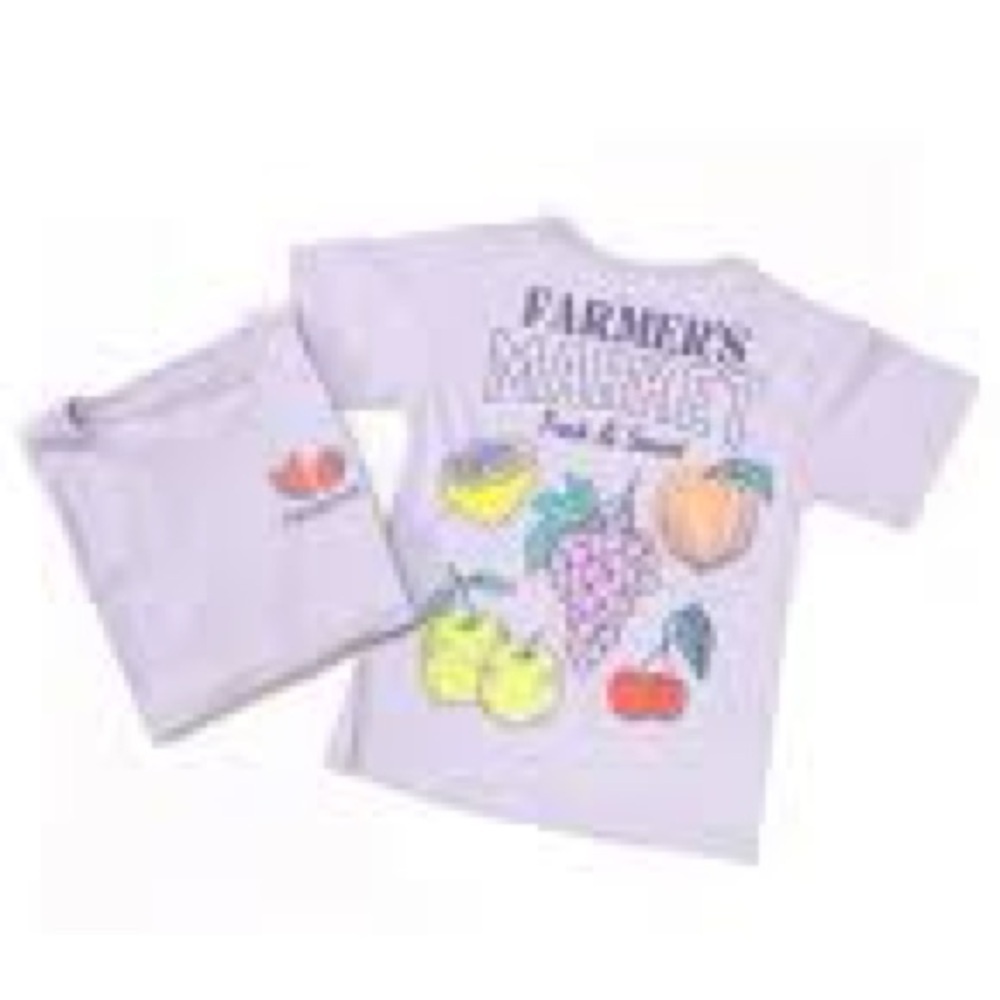 Wonder Nation Girls Farmers Market Graphic Tee
